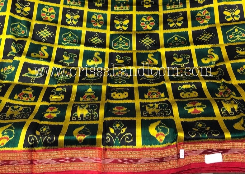 The weaving process of Khandua Nabakothi Saree involves a lot of intricate work and attention to det
