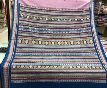 Age Old Dongria Cotton Saree With Blouse Piece