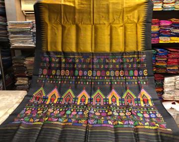 Exclusively woven Dolabedi Saree in Tasar with Blouse piece