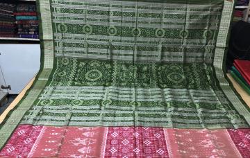Hand woven Pasapalli and Tribal Motifs Silk Saree with Blouse Piece