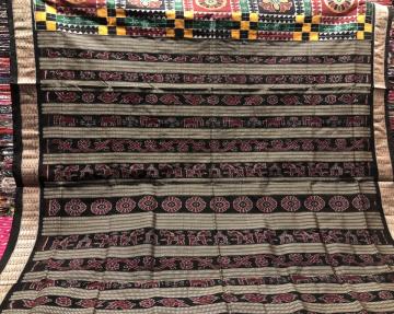 Exclusively Woven Utkallaxmi Ikat Silk Saree with Blouse Piece