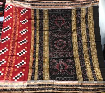 Double Border Pasaplli And Traditional Ikat Motifs Cotton Saree