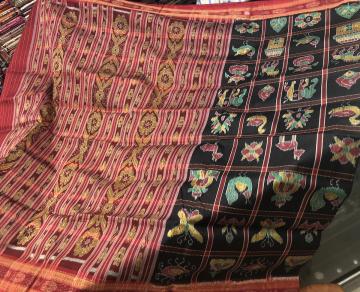 Traditional Nabakothi Khandual Silk Saree without Blouse Piece