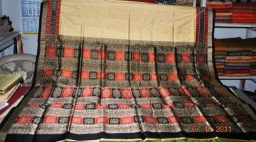 Orissa handloom Rich Bomkai Border and Aanchal Designer Saree Sari