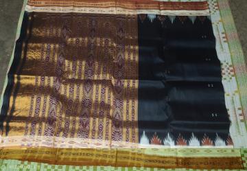 Traditional Khandua Ikat Silk Saree without Blouse Piece