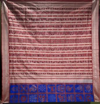 Exclusively and intricately woven Nabakothi Sambalpuri Silk Saree with Blouse Piece