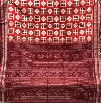 Double Ikat Pasapalli Cotton Saree without Blouse Piece