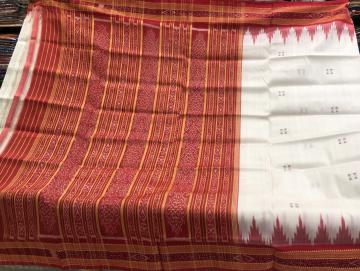 Traditional Khandua Silk Saree without Blouse piece