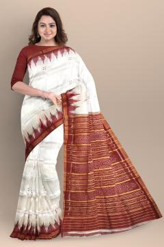 Traditional Khandua Silk saree without Blouse Piece