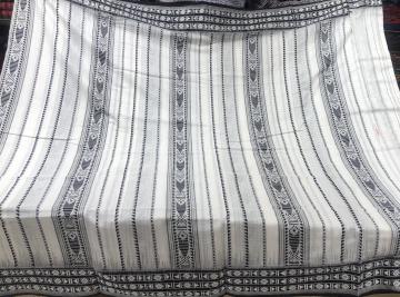 All over work White King Habaspuri Cotton Saree with Blouse Piece