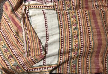 Authentic Dongria kandha hand embroidered Coarse Cotton Shawl