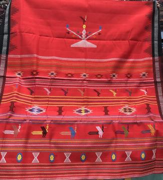 Thick and coarse cotton Ganjam Bomkai Saree