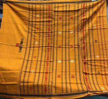 Fish motifs Cotton Dhalapathara Saree