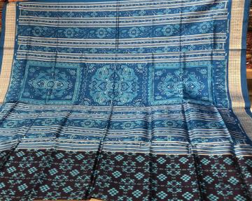 Traditional Double Ikat Pasapalli Silk Saree with Blouse piece
