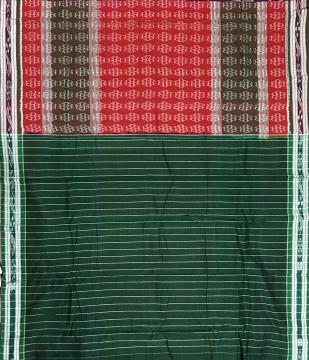 Nuapatana Cotton Ikat Saree without blouse piece