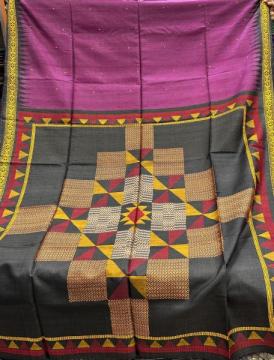 Exclusively woven Gopalpur Tassar Silk Saree with blouse piece