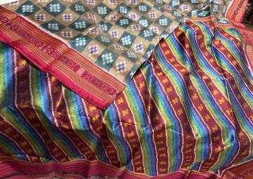 Pasapalli body Khandua silk saree without blouse piece