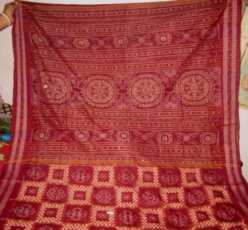 Odisha Handloom Traditional Design Ikat Saree