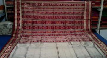 Odisha Handloom Pasapalli Border Traditional Ikat Aanchal Saree Sari