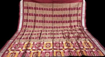 Exclusively woven traditional Utkallaxmi silk saree with blouse piece