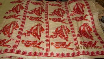 Indian Handloom Tribal Print Tussar Saree sari