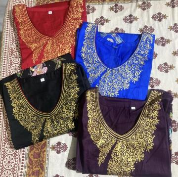 Some beautiful hand painted Pattachitra kurtas in cotton silk fabric