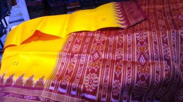 Yellow Khandua Saree