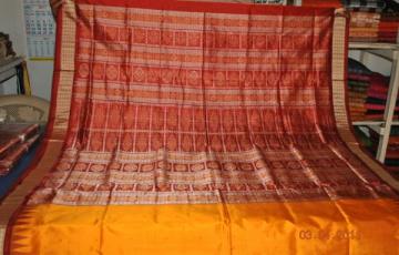 Orissa Handloom Bomkai Patli Saree Sari