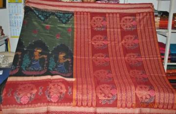 Orissa handloom Traditional design cotton saree