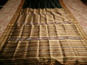 Traditional Elegant Black Khandua Silk Saree