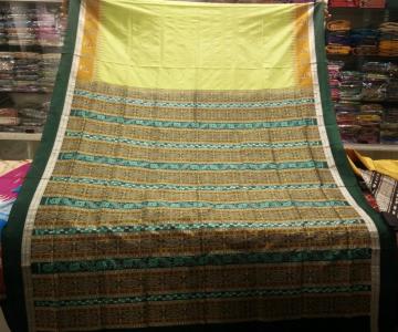 Exclusively Woven Beautiful Bomkai Saree with Blouse Piece
