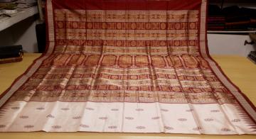 Traditional Bomkai Saree in Silk with Blouse Piece