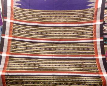 Traditional Ikat weaving work Cotton Saree with Blouse Piece