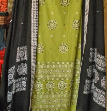 Orissa handloom Bomkai Unstitched Salwar suit