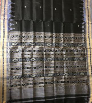 Traditional Khandua silk saree without blouse piece