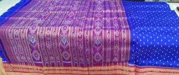 Beautiful Handwoven Khandua Saree in Silk without Blouse Piece