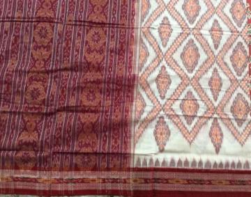 All over ikat Traditional cotton Saree without Blouse piece