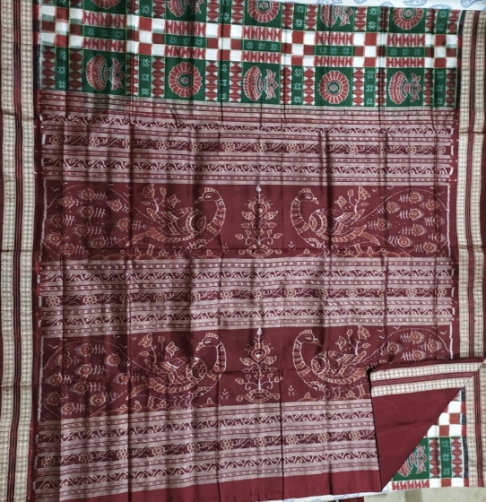 Kalash motifs Traditional Utkallaxmi Silk Saree with Blouse Piece ...